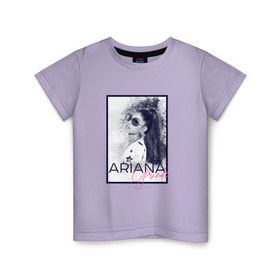 Детская футболка хлопок с принтом Ariana Grande в Тюмени, 100% хлопок | круглый вырез горловины, полуприлегающий силуэт, длина до линии бедер | Тематика изображения на принте: ariana | ariana grande | ариана гранде