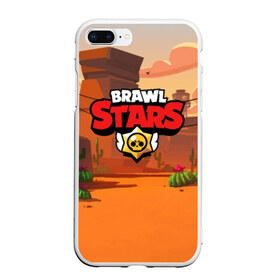 Чехол для iPhone 7Plus/8 Plus матовый с принтом BRAWL STARS (Карта) в Тюмени, Силикон | Область печати: задняя сторона чехла, без боковых панелей | brawl | bull | colt | crow | el primo | game | games | leon | moba | online | penny | poco | shelly | spike | star | stars | wanted | брав | бравл | браво | звезда | звезды | игра | игры | лого | моба | онлайн | старс