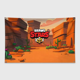 Флаг-баннер с принтом BRAWL STARS (Карта) в Тюмени, 100% полиэстер | размер 67 х 109 см, плотность ткани — 95 г/м2; по краям флага есть четыре люверса для крепления | brawl | bull | colt | crow | el primo | game | games | leon | moba | online | penny | poco | shelly | spike | star | stars | wanted | брав | бравл | браво | звезда | звезды | игра | игры | лого | моба | онлайн | старс