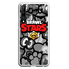 Чехол для Honor P30 с принтом BRAWL STARS в Тюмени, Силикон | Область печати: задняя сторона чехла, без боковых панелей | brawl | bull | colt | crow | el primo | game | games | leon | moba | online | penny | poco | shelly | spike | star | stars | wanted | брав | бравл | браво | звезда | звезды | игра | игры | лого | моба | онлайн | старс