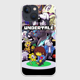 Чехол для iPhone 13 mini с принтом UNDERTALE в Тюмени,  |  | annoying | asriel | chara | dog | frisk | game | games | papyrus | sans | tale | under | undertale | азриэль | андертейл | игра | игры | надоедливая | надоедливые | папирус | санс | собака | собаки | фриск | чара