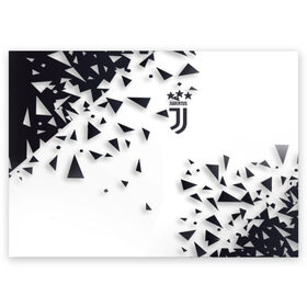 Поздравительная открытка с принтом Juventus в Тюмени, 100% бумага | плотность бумаги 280 г/м2, матовая, на обратной стороне линовка и место для марки
 | calcio | club | cr7 | cristiano ronaldo | dybala | football | full highlights | goals | highlights | italia | juventus | napoli | roma | serie a | белый | италия | клуб | форма | черный | ювентус