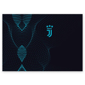 Поздравительная открытка с принтом Juventus в Тюмени, 100% бумага | плотность бумаги 280 г/м2, матовая, на обратной стороне линовка и место для марки
 | calcio | club | cr7 | cristiano ronaldo | dybala | football | full highlights | goals | highlights | italia | juventus | napoli | roma | serie a | белый | италия | клуб | форма | черный | ювентус