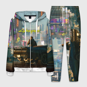 Мужской костюм 3D с принтом CYBERPUNK 2077 в Тюмени, 100% полиэстер | Манжеты и пояс оформлены тканевой резинкой, двухслойный капюшон со шнурком для регулировки, карманы спереди | 2019 | cd project red | cyberpunk 2077 | future | hack | night city | samurai | sci fi | андроиды | безумие | будущее | киберпанк 2077 | логотип | роботы | самураи | фантастика | цифры