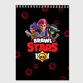 Скетчбук с принтом BRAWL STARS - COLT в Тюмени, 100% бумага
 | 48 листов, плотность листов — 100 г/м2, плотность картонной обложки — 250 г/м2. Листы скреплены сверху удобной пружинной спиралью | android | brawl stars | bull | colt | games | mobile game | stars | берли | бо | брок | ворон | джесси | динамайк | дэррил | игры | кольт | леон | мобильные игры | мортис | нита | пайпер | пенни | поко | пэм | рикошет | спайк | тара | фрэн