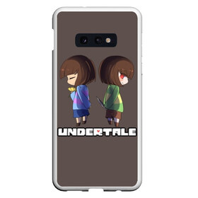 Чехол для Samsung S10E с принтом Undertale в Тюмени, Силикон | Область печати: задняя сторона чехла, без боковых панелей | animation | chara | comic | dub | flowey | frisk | megalovania | papyrus | sans | undertale comic dub | андертейл | папирус | подземная | санс | сказка