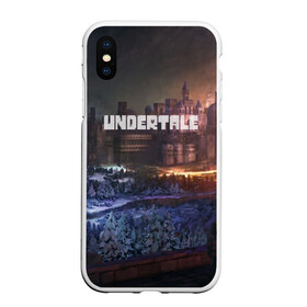 Чехол для iPhone XS Max матовый с принтом UNDERTALE в Тюмени, Силикон | Область печати: задняя сторона чехла, без боковых панелей | game | undertale | азриэль дримурр | альфис | андайн | андертейл | асгор дримурр | добро | дьявол | зло | игра | игры | кости | меттатон | папирус | санс | стрела | ториэль | трезубец | фриск | чара | черный