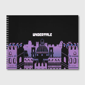 Альбом для рисования с принтом UNDERTALE в Тюмени, 100% бумага
 | матовая бумага, плотность 200 мг. | game | undertale | азриэль дримурр | альфис | андайн | андертейл | асгор дримурр | добро | дьявол | зло | игра | игры | кости | меттатон | папирус | санс | стрела | ториэль | трезубец | фриск | чара | черный