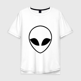 Мужская футболка хлопок Oversize с принтом Гуманоид в Тюмени, 100% хлопок | свободный крой, круглый ворот, “спинка” длиннее передней части | alien | aliens | earth | humanoid | planet | space | ufo | urfo | гуманоид | земля | земляне | инопланетяне | инопланетянин | космос | нло | планета | планеты | пришелец | пришельцы