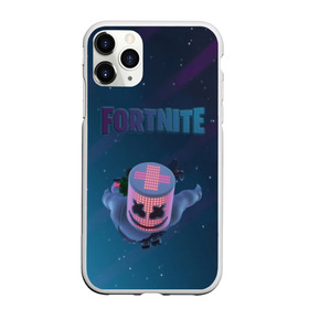 Чехол для iPhone 11 Pro Max матовый с принтом Fortnite x Marshmello (Smail) в Тюмени, Силикон |  | 3d | fortnite | marshmello | smail | абстракция | дизайн | звезды | игра | искусство | космос | маршмеллоу | надпись | смайл | стиль | текстура | эмблема