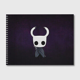 Альбом для рисования с принтом Hollow Knight в Тюмени, 100% бумага
 | матовая бумага, плотность 200 мг. | hollow knight | детская | для детей | игра | компьютерная игра | королевство | рыцарь | темный рыцарь | холлов кнайт | экшен