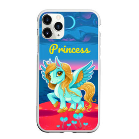Чехол для iPhone 11 Pro Max матовый с принтом Милый единорог в Тюмени, Силикон |  | Тематика изображения на принте: pony | грива | девочка | единорог | конь | копыта | красивая | лошадка | лошадь | милая | пони | природа закат | радуга