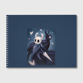 Альбом для рисования с принтом Hollow Knight в Тюмени, 100% бумага
 | матовая бумага, плотность 200 мг. | Тематика изображения на принте: hollow knight | детская | для детей | игра | компьютерная игра | королевство | рыцарь | темный рыцарь | холлов кнайт | экшен