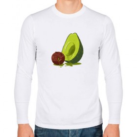 Мужской лонгслив хлопок с принтом Avocado R.I.P. в Тюмени, 100% хлопок |  | авокадо | арт | веган | вегетарианец | вкусняшка | еда | жиры | зеленый | зож | косточка | милый | овощи | пп | фрукты | юмор