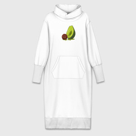 Платье удлиненное хлопок с принтом Avocado R.I.P. в Тюмени,  |  | авокадо | арт | веган | вегетарианец | вкусняшка | еда | жиры | зеленый | зож | косточка | милый | овощи | пп | фрукты | юмор