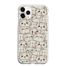 Чехол для iPhone 11 Pro Max матовый с принтом Забавные котики в Тюмени, Силикон |  | anime | cat | cute | funny | kitten | анимэ | забавный | кот | котёнок | котик | котэ | кошка | милый | прикольный