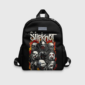 Детский рюкзак 3D с принтом Slipknot в Тюмени, 100% полиэстер | лямки с регулируемой длиной, сверху петелька, чтобы рюкзак можно было повесить на вешалку. Основное отделение закрывается на молнию, как и внешний карман. Внутри дополнительный карман. По бокам два дополнительных кармашка | band | corey taylor | jim root | metal | mick thomson | music | official | альтернативный | глэм | готик | гранж | метал | музыка | пост | рок | хард