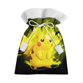 Подарочный 3D мешок с принтом Pikachu Pika Pika в Тюмени, 100% полиэстер | Размер: 29*39 см | pika | pikachu | аниме | детская | детям | игры | молния | мышка | мышь | пика | пикачу | покемон | покемоны