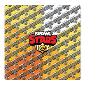 Магнитный плакат 3Х3 с принтом Brawl Stars. в Тюмени, Полимерный материал с магнитным слоем | 9 деталей размером 9*9 см | 3d | brawl stars | moba | pattern | бравл старс | жанр | игра | лого | логотип | надпись | паттерн | текстура