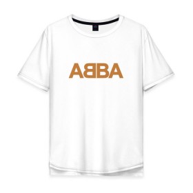 Мужская футболка хлопок Oversize с принтом ABBA в Тюмени, 100% хлопок | свободный крой, круглый ворот, “спинка” длиннее передней части | абба | агнета | анни фрид | брур | бьорн | коллектив | музыка | швеция