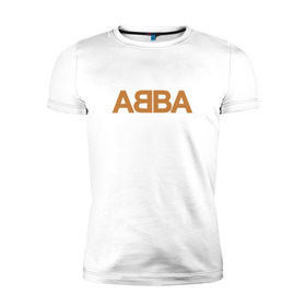 Мужская футболка премиум с принтом ABBA в Тюмени, 92% хлопок, 8% лайкра | приталенный силуэт, круглый вырез ворота, длина до линии бедра, короткий рукав | Тематика изображения на принте: абба | агнета | анни фрид | брур | бьорн | коллектив | музыка | швеция