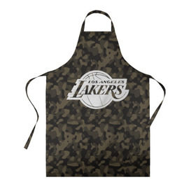 Фартук 3D с принтом Los Angeles Lakers Camo в Тюмени, 100% полиэстер | общий размер — 65 х 85 см, ширина нагрудника — 26 см, горловина — 53 см, длина завязок — 54 см, общий обхват в поясе — 173 см. Принт на завязках и на горловине наносится с двух сторон, на основной части фартука — только с внешней стороны | camo | lakers | los angeles lakers | nba | баскетбол | камуфляж | лос анджелес лейкерс | нба | спорт | хаки