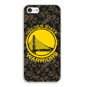 Чехол для iPhone 5/5S матовый с принтом Golden State Warriors camo в Тюмени, Силикон | Область печати: задняя сторона чехла, без боковых панелей | Тематика изображения на принте: golden state | golden state warriors | nba | warriors | баскетбол | голден стэйт | голден стэйт уорриорз | камуфляж | нба | спорт | уорриорз camo | хаки