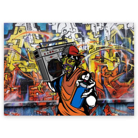 Поздравительная открытка с принтом Street art в Тюмени, 100% бумага | плотность бумаги 280 г/м2, матовая, на обратной стороне линовка и место для марки
 | Тематика изображения на принте: art | graffiti | street art | арт | граффити | стрит арт | тренд