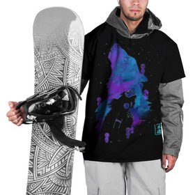 Накидка на куртку 3D с принтом Мятежный дух севера в Тюмени, 100% полиэстер |  | Тематика изображения на принте: anime | meme | tokyo | аниме | звезды | иероглиф | манга | медведь | снег | стиль | фентези | япония