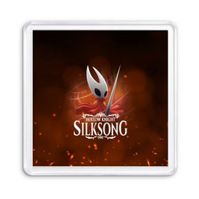 Магнит 55*55 с принтом Hollow Knight: SILKSONG в Тюмени, Пластик | Размер: 65*65 мм; Размер печати: 55*55 мм | game | games | ghosts | godmaster | hollow | hornet | knight | metroidvania | silksong | zote | гримм | зот | игра | игры | квиррел | найт | песня | полый | призраки | пустой | рыцарь | силксонг | холлоу | хорнет | шелк