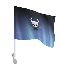 Флаг для автомобиля с принтом Рыцарь - HOLLOW KNIGHT в Тюмени, 100% полиэстер | Размер: 30*21 см | game | games | ghosts | godmaster | hollow | hornet | knight | metroidvania | silksong | zote | гримм | зот | игра | игры | квиррел | найт | песня | полый | призраки | пустой | рыцарь | силксонг | холлоу | хорнет | шелк