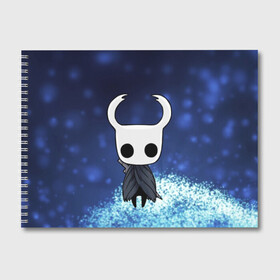 Альбом для рисования с принтом Рыцарь - HOLLOW KNIGHT в Тюмени, 100% бумага
 | матовая бумага, плотность 200 мг. | Тематика изображения на принте: game | games | ghosts | godmaster | hollow | hornet | knight | metroidvania | silksong | zote | гримм | зот | игра | игры | квиррел | найт | песня | полый | призраки | пустой | рыцарь | силксонг | холлоу | хорнет | шелк