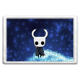 Магнит 45*70 с принтом Рыцарь - HOLLOW KNIGHT в Тюмени, Пластик | Размер: 78*52 мм; Размер печати: 70*45 | game | games | ghosts | godmaster | hollow | hornet | knight | metroidvania | silksong | zote | гримм | зот | игра | игры | квиррел | найт | песня | полый | призраки | пустой | рыцарь | силксонг | холлоу | хорнет | шелк