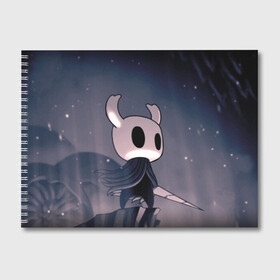 Альбом для рисования с принтом Рыцарь - HOLLOW KNIGHT в Тюмени, 100% бумага
 | матовая бумага, плотность 200 мг. | Тематика изображения на принте: game | games | ghosts | godmaster | hollow | hornet | knight | metroidvania | silksong | zote | гримм | зот | игра | игры | квиррел | найт | песня | полый | призраки | пустой | рыцарь | силксонг | холлоу | хорнет | шелк