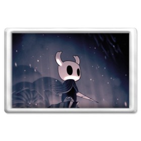 Магнит 45*70 с принтом Рыцарь - HOLLOW KNIGHT в Тюмени, Пластик | Размер: 78*52 мм; Размер печати: 70*45 | game | games | ghosts | godmaster | hollow | hornet | knight | metroidvania | silksong | zote | гримм | зот | игра | игры | квиррел | найт | песня | полый | призраки | пустой | рыцарь | силксонг | холлоу | хорнет | шелк