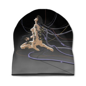Шапка 3D с принтом Ghost in the shell v.2 в Тюмени, 100% полиэстер | универсальный размер, печать по всей поверхности изделия | anime | black. | ghost in the shell | motoko | аниме | мотоко | призрак в доспехах | чёрный