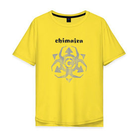 Мужская футболка хлопок Oversize с принтом Chimaira в Тюмени, 100% хлопок | свободный крой, круглый ворот, “спинка” длиннее передней части | Тематика изображения на принте: 