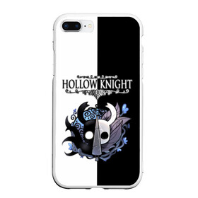 Чехол для iPhone 7Plus/8 Plus матовый с принтом Hollow Knight (Black & White) в Тюмени, Силикон | Область печати: задняя сторона чехла, без боковых панелей | game | hollow knight | hollow knight godmaster | hollow knight map | hollow knight ps4 | silksong | белый | зот могучий | игра | карта | королевство | метроидвания | полый король | приключения букашек | халлоунест | холлоу кнайт | черный