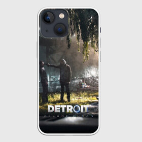 Чехол для iPhone 13 mini с принтом DETROIT:BECOME HUMAN в Тюмени,  |  | action | ai | android | connor | dbhpk19 | detroit become human | game | rk 800 | rk 900 | андроиды | детектив | игра | игры | интерактивное кино | кара | коннор | логотип | маркус | роботы | фирменный стиль | экшн