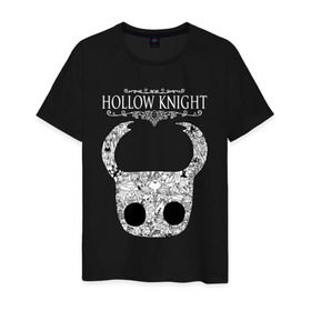 Мужская футболка хлопок с принтом Маска Hollow Knight в Тюмени, 100% хлопок | прямой крой, круглый вырез горловины, длина до линии бедер, слегка спущенное плечо. | game | hollow knight | hollow knight godmaster | hollow knight map | hollow knight ps4 | mask | silksong | зот могучий | игра | карта | королевство | маска | метроидвания | полый король | приключения букашек | халлоунест | холлоу кнайт | эмилити