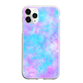 Чехол для iPhone 11 Pro матовый с принтом Мрамор Tie Dye в Тюмени, Силикон |  | Тематика изображения на принте: tie dye | летняя футболка | розовый | синий | тай дай | фиолетовый | яркая футболка