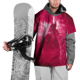 Накидка на куртку 3D с принтом Годзилла 2 в Тюмени, 100% полиэстер |  | godzilla | king of the monsters | годзила | годзилла 2 | король монстров