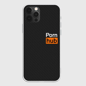 Чехол для iPhone 12 Pro с принтом PORN HUB в Тюмени, силикон | область печати: задняя сторона чехла, без боковых панелей | карбон | логотип | пошлое
