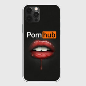 Чехол для iPhone 12 Pro Max с принтом PORN HUB в Тюмени, Силикон |  | губы | логотип | пошлое