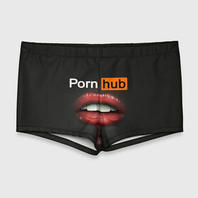 Мужские купальные плавки 3D с принтом PORN HUB в Тюмени, Полиэстер 85%, Спандекс 15% |  | Тематика изображения на принте: губы | логотип | пошлое