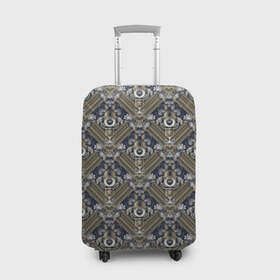 Чехол для чемодана 3D с принтом Узор в Тюмени, 86% полиэфир, 14% спандекс | двустороннее нанесение принта, прорези для ручек и колес | fashion | luxury | texture | дорогая | дорогой | золото | люкс | паттерн | роскошь | серебро | стиль | стильная | текстура