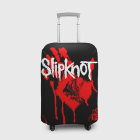 Чехол для чемодана 3D с принтом Slipknot (1) в Тюмени, 86% полиэфир, 14% спандекс | двустороннее нанесение принта, прорези для ручек и колес | horror | music | not | rock | slipk | slipknot | кровь | музыка | рок | слипкнот | ужасы