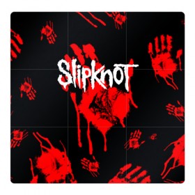 Магнитный плакат 3Х3 с принтом Slipknot (1) в Тюмени, Полимерный материал с магнитным слоем | 9 деталей размером 9*9 см | horror | music | not | rock | slipk | slipknot | кровь | музыка | рок | слипкнот | ужасы