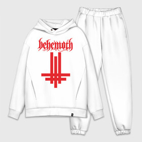 Мужской костюм хлопок OVERSIZE с принтом behemoth в Тюмени,  |  | behemoth | blackmetal | death | metal | metall | rock