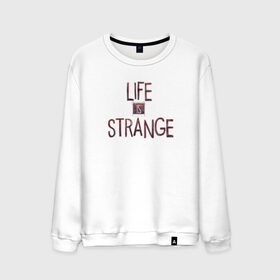 Мужской свитшот хлопок с принтом Life is Strange в Тюмени, 100% хлопок |  | chloe | life is strange | life is strange timeline | max | strange | timeline | жизнь странная штука | макс кофилд | хлоя прайс